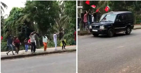 Mangaluru: SDPI workers wave black flags at CM’s convoy at Valachil ...