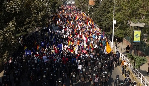 Pro-monarchy protesters hit streets in Kathmandu as political crisis ...