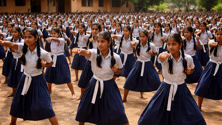 Empowered to Defend: Rani Lakshmibai Scheme Trains 10,000 Girls in Dakshina Kannada